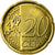 Łotwa, 20 Euro Cent, 2014, Stuttgart, AU(55-58), Mosiądz, KM:154