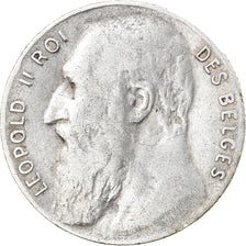 Coin, Belgium, 50 Centimes, 1901, EF(40-45), Silver, KM:50