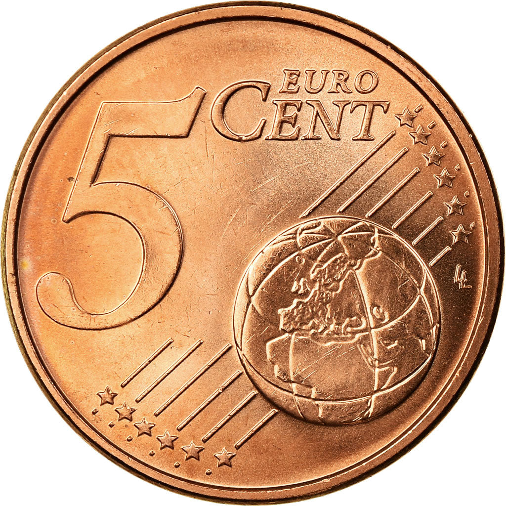 Lithuania, 5 Euro Cent, 2015, AU(55-58), Copper Plated Steel, KM:207