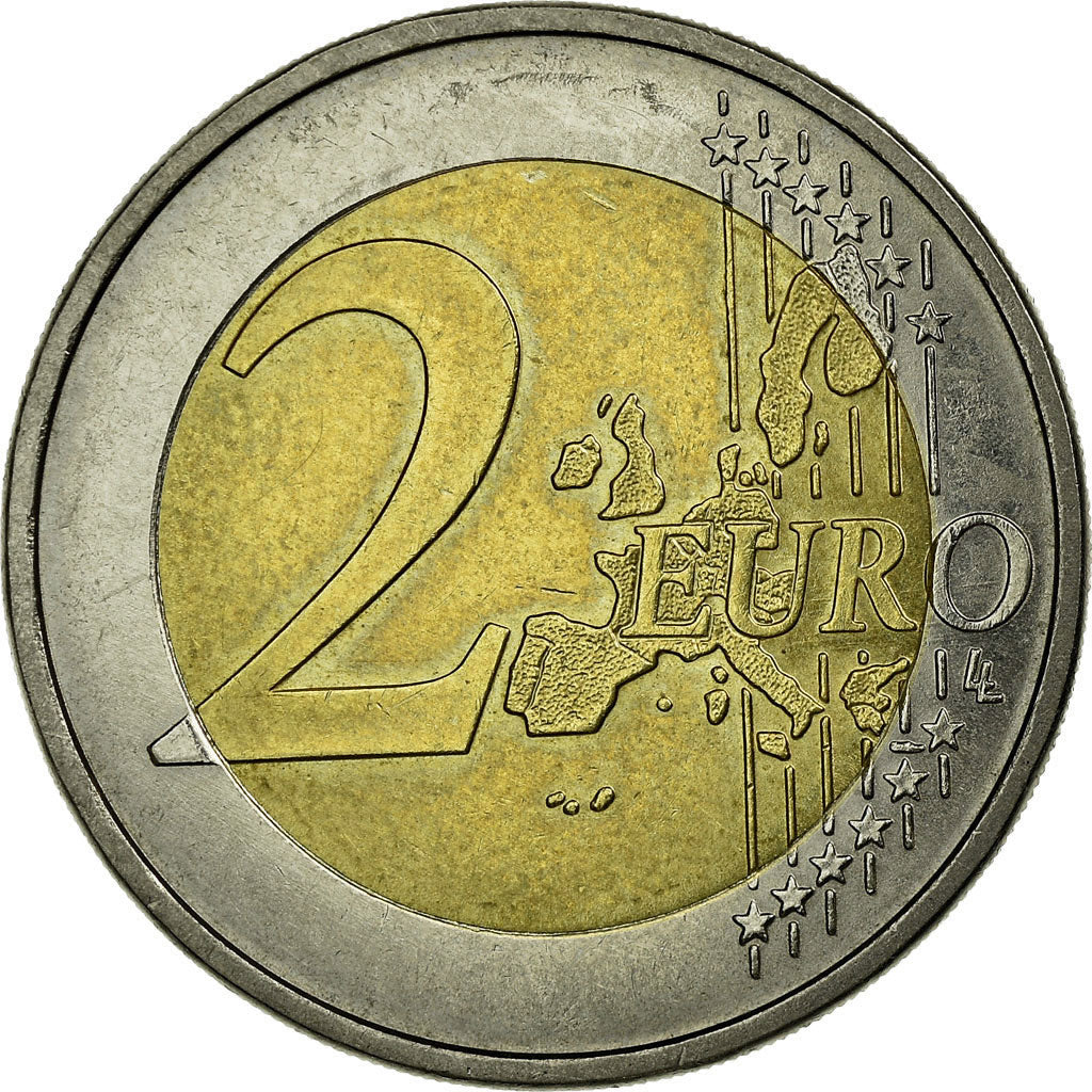 GERMANY - FEDERAL REPUBLIC, 2 Euro, 2002, EF(40-45), Bi-Metallic, KM:214