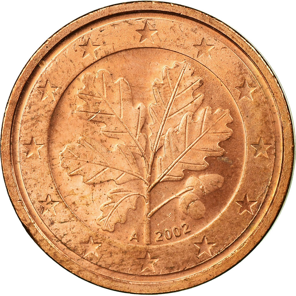 GERMANIA - REPUBBLICA FEDERALE, 2 Euro Cent, 2002, BB, Acciaio placcato rame