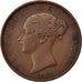 ISLE OF MAN, 1/2 Penny, 1839, KM #13, EF(40-45), Copper, 9.28