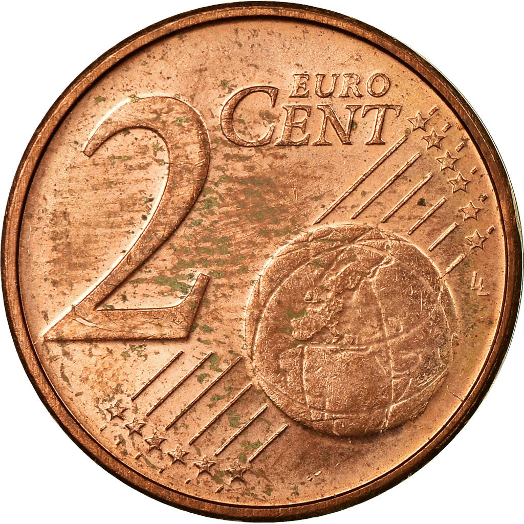 Luxembourg, 2 Euro Cent, 2002, VF(30-35), Copper Plated Steel, KM:76