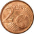Luxemburgo, 2 Euro Cent, 2002, BC+, Cobre chapado en acero, KM:76