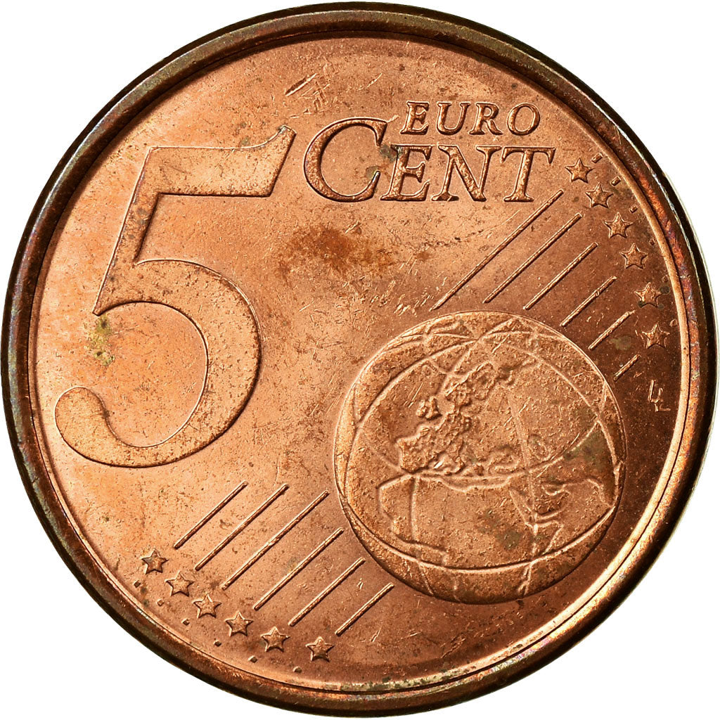 Spain, 5 Euro Cent, 1999, VF(30-35), Copper Plated Steel, KM:1042