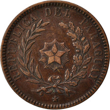 PARAGUAY, 2 Centesimos, 1870, KM #3, EF(40-45), Copper, 9.90