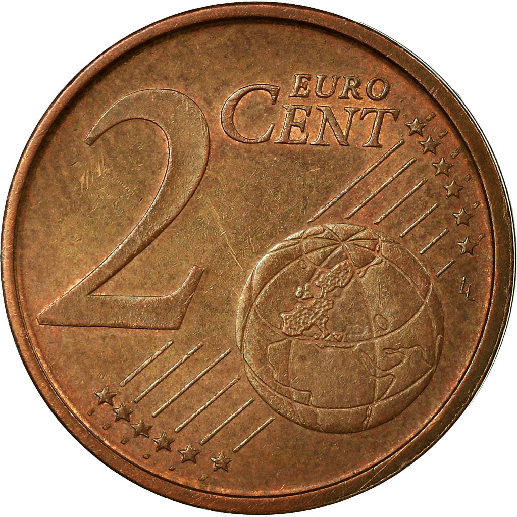 Spain, 2 Euro Cent, 2001, VF(20-25), Copper Plated Steel, KM:1041