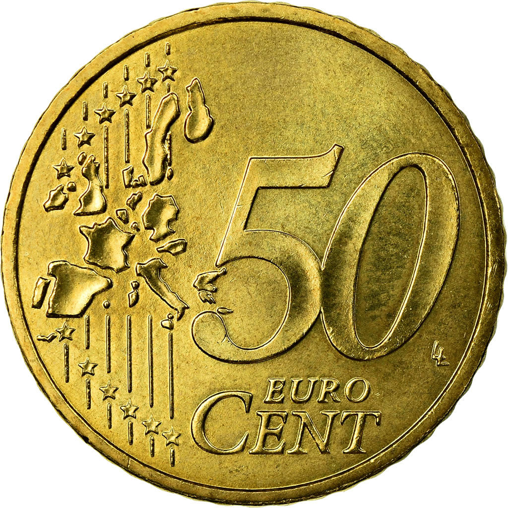 France, 50 Euro Cent, 2000, AU(55-58), Brass, Gadoury:6., KM:1287