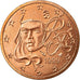 France, 2 Euro Cent, 1999, AU(55-58), Copper Plated Steel, Gadoury:2, KM:1283