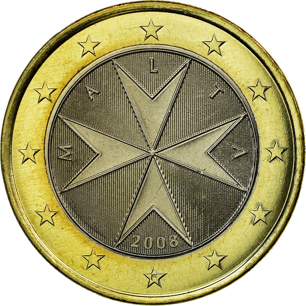 Malta, Euro, 2008, AU(55-58), Bi-Metallic, KM:131