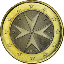 Malta, Euro, 2008, AU(55-58), Bi-Metallic, KM:131