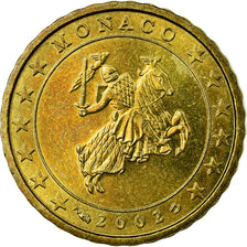 Monaco, 10 Euro Cent, 2002, EF(40-45), Brass, Gadoury:MC175, KM:170