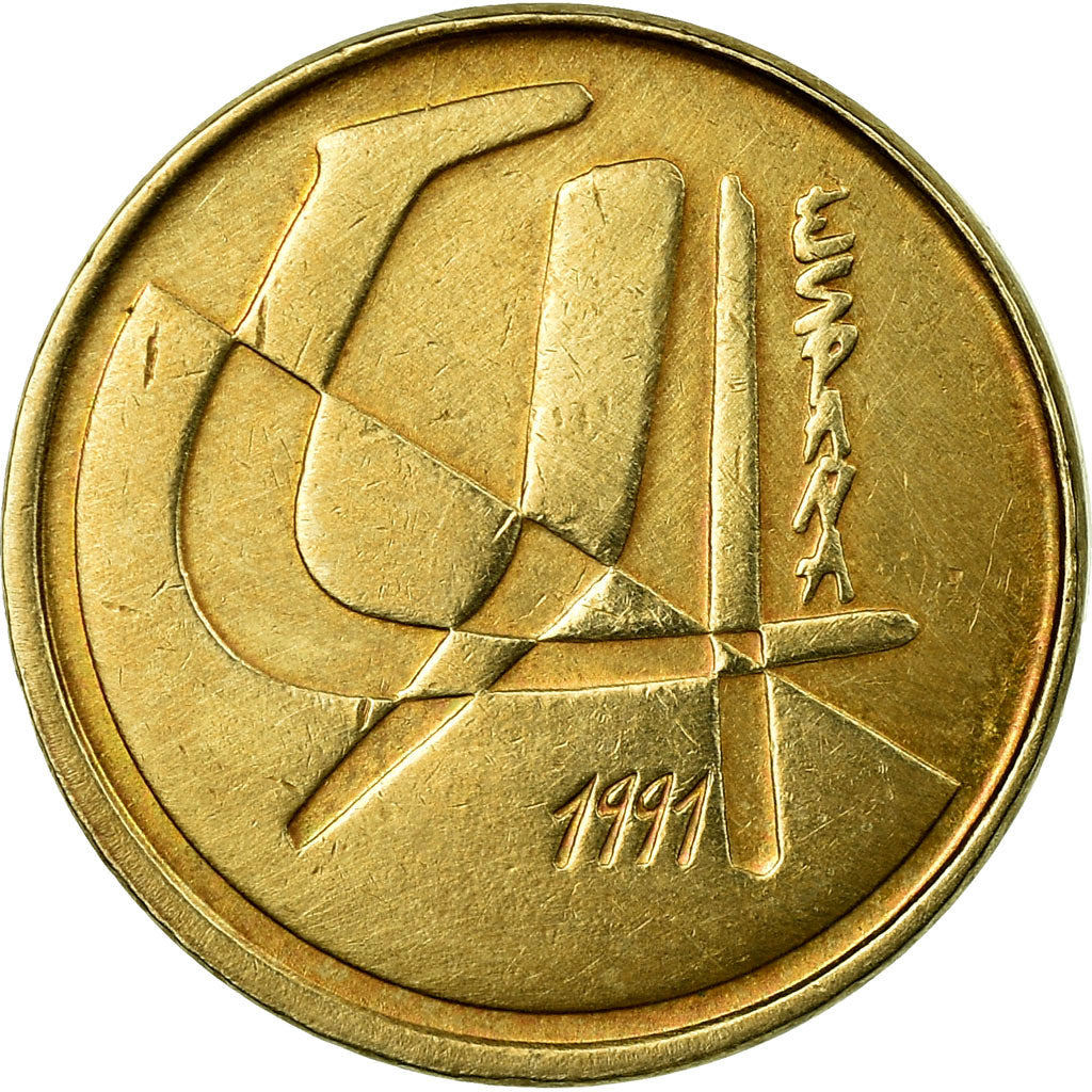 Moneda, España, Juan Carlos I, 5 Pesetas, 1991, Madrid, EBC, Aluminio - bronce