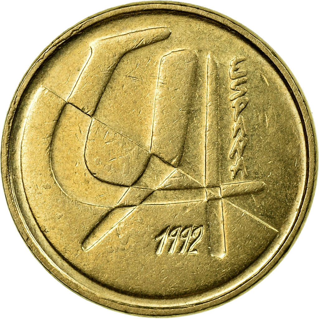Moneta, Spagna, Juan Carlos I, 5 Pesetas, 1992, Madrid, SPL-, Alluminio-bronzo
