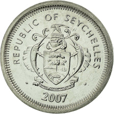 Coin, Seychelles, 25 Cents, 2007, Pobjoy Mint, AU(55-58), Nickel Clad Steel