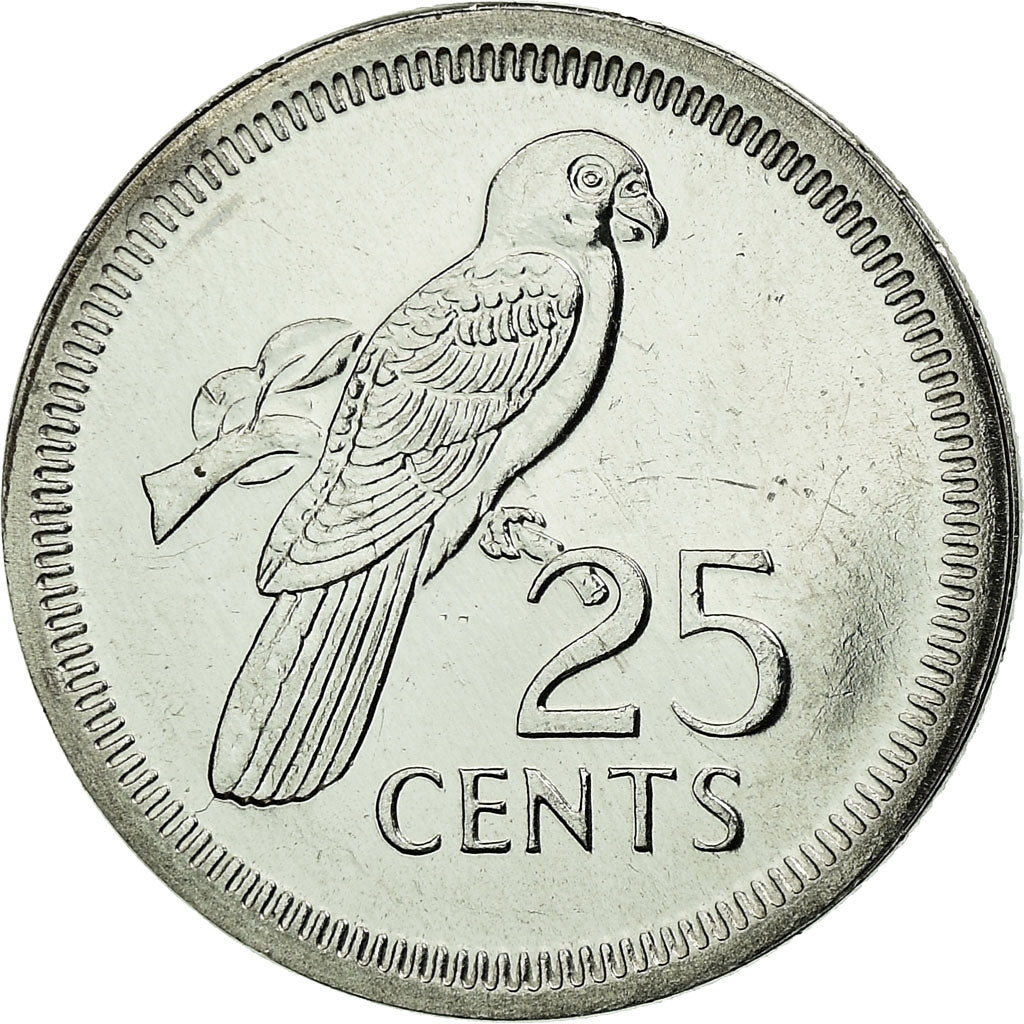 Coin, Seychelles, 25 Cents, 2007, Pobjoy Mint, AU(55-58), Nickel Clad Steel