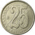 Moneta, Venezuela, 25 Centimos, 2007, Maracay, AU(55-58), Nickel platerowany