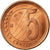 Coin, Venezuela, 5 Centimos, 2007, Maracay, EF(40-45), Copper Plated Steel