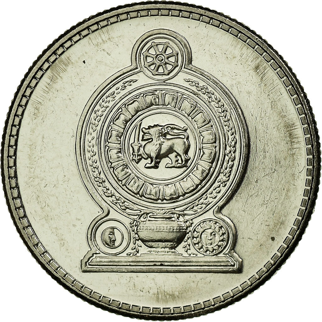 Coin, Sri Lanka, 25 Cents, 2002, EF(40-45), Nickel Clad Steel, KM:141a