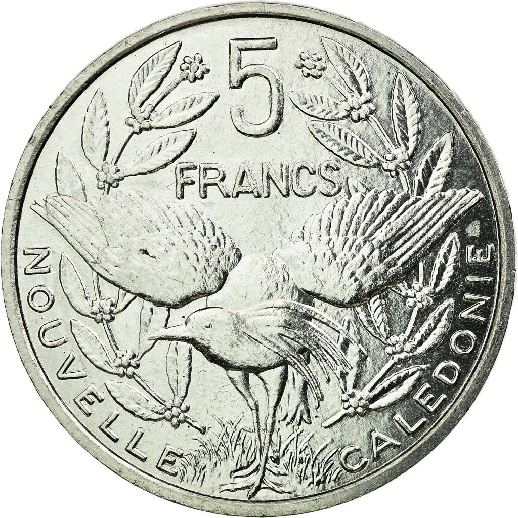 Moneta, Nuova Caledonia, 5 Francs, 2010, Paris, SPL-, Alluminio, KM:16