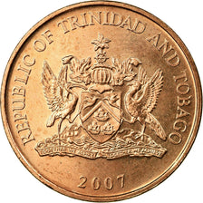 Coin, TRINIDAD & TOBAGO, 5 Cents, 2007, Franklin Mint, EF(40-45), Bronze, KM:30