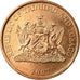 Coin, TRINIDAD & TOBAGO, 5 Cents, 2007, Franklin Mint, EF(40-45), Bronze, KM:30