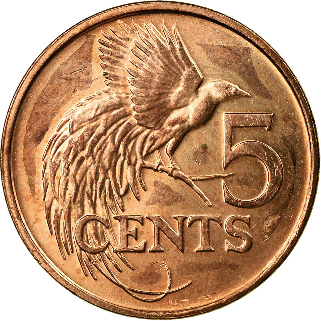 Coin, TRINIDAD & TOBAGO, 5 Cents, 2007, Franklin Mint, EF(40-45), Bronze, KM:30
