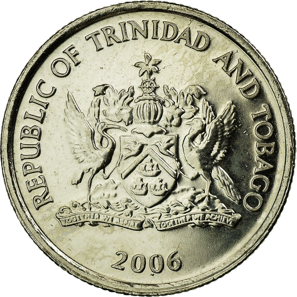 Moneda, TRINIDAD & TOBAGO, 10 Cents, 2006, Franklin Mint, EBC, Cobre - níquel