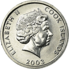 Coin, Cook Islands, Elizabeth II, Collie dog, Cent, 2003, Franklin Mint