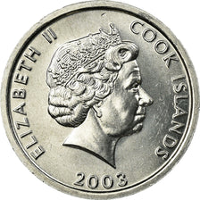 Coin, Cook Islands, Elizabeth II, Rooster, Cent, 2003, Franklin Mint, AU(55-58)