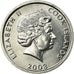 Coin, Cook Islands, Elizabeth II, Rooster, Cent, 2003, Franklin Mint, AU(55-58)