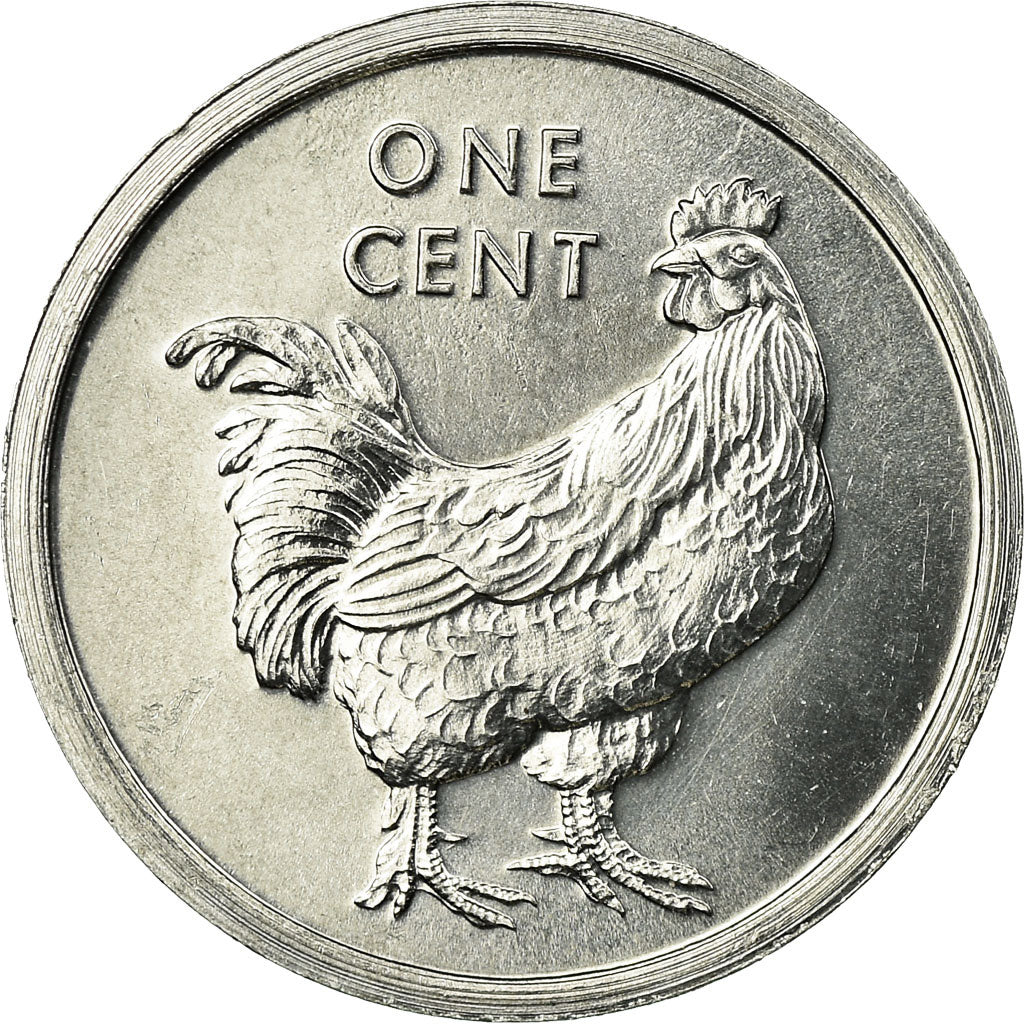 Coin, Cook Islands, Elizabeth II, Rooster, Cent, 2003, Franklin Mint, AU(55-58)