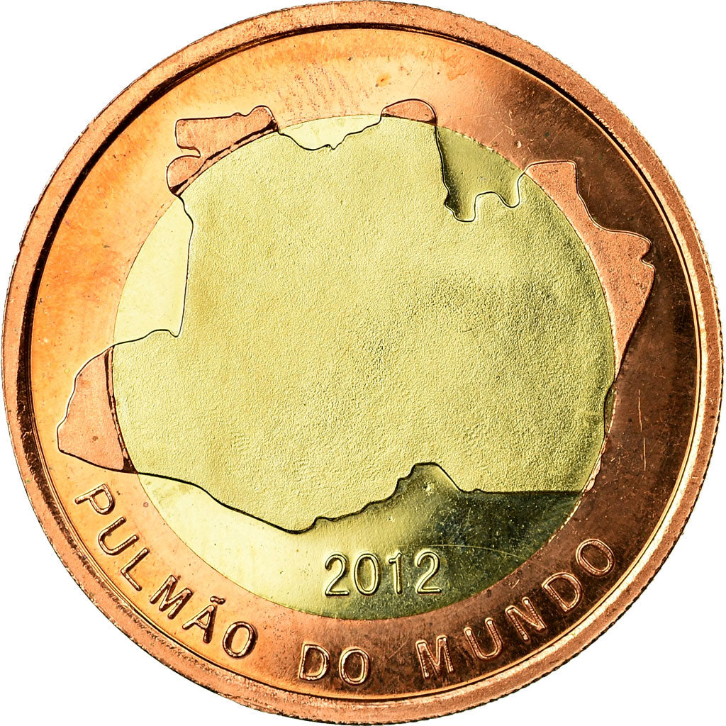 Coin, Brazil, AMAZONIE Toukan, 400 Reis, 2012, AU(55-58), Bi-Metallic