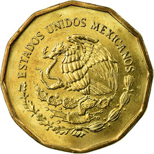 Moneta, Mexico, 20 Centavos, 1999, Mexico City, AU(55-58), Aluminium-Brąz