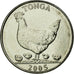 Coin, Tonga, King Taufa'ahau Tupou IV, 5 Seniti, 2005, AU(55-58), Copper-nickel