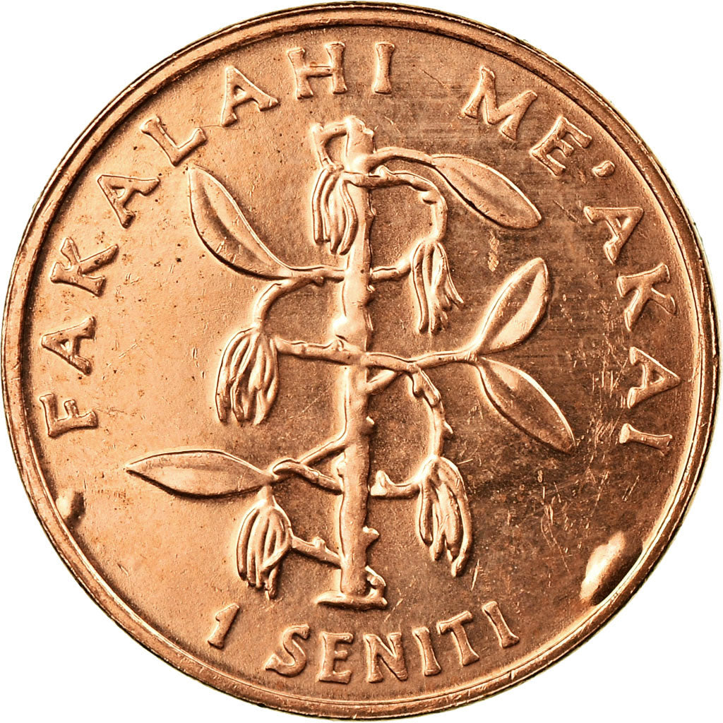 Moneda, Tonga, King Taufa'ahau Tupou IV, Seniti, 2005, MBC, Bronce, KM:66