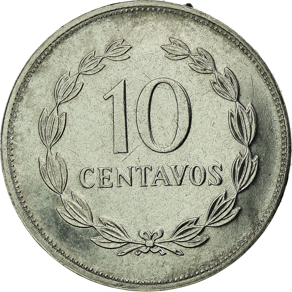 Moneda, El Salvador, 10 Centavos, 1987, British Royal Mint, EBC, Acero