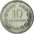 Coin, El Salvador, 10 Centavos, 1987, British Royal Mint, AU(55-58), Stainless