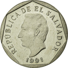 Coin, El Salvador, 5 Centavos, 1991, British Royal Mint, AU(55-58)