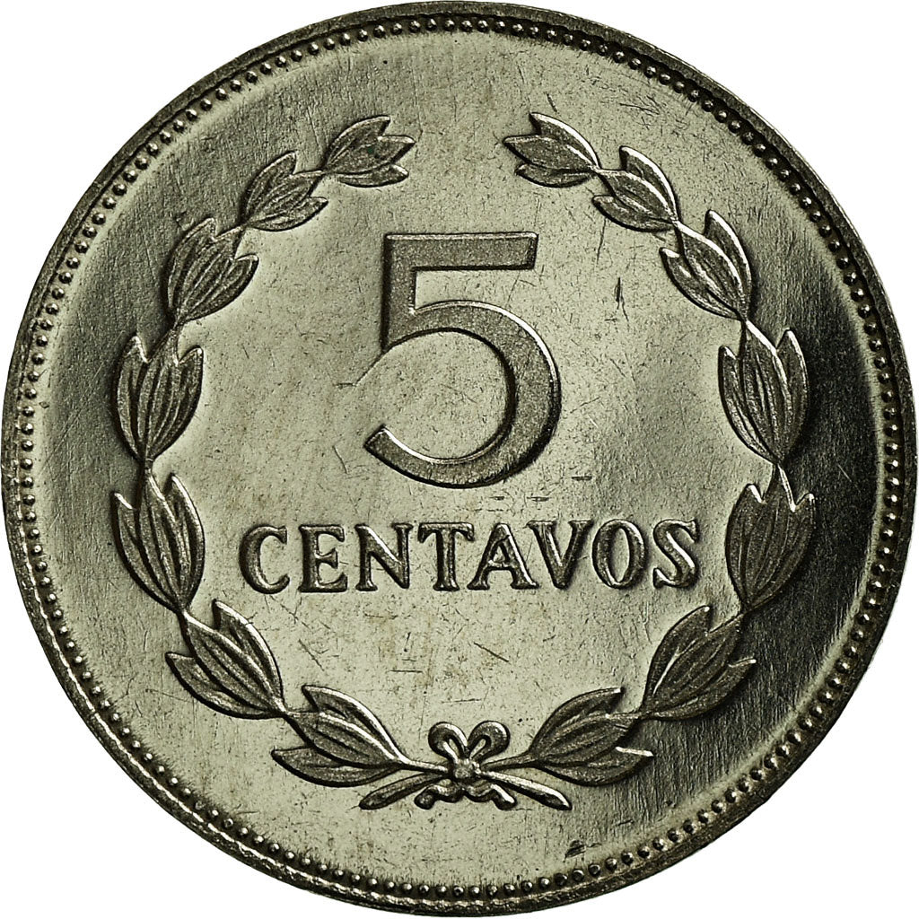 Coin, El Salvador, 5 Centavos, 1991, British Royal Mint, AU(55-58)