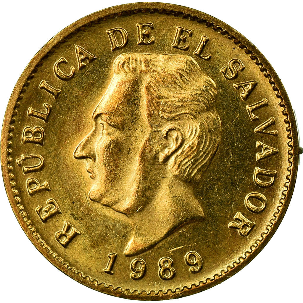 Coin, El Salvador, Centavo, 1989, Vereinigte Deutsche Metall, Germany