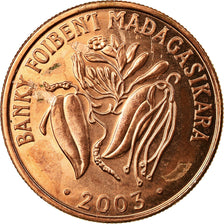 Coin, Madagascar, 2 Ariary, 2003, Royal Canadian Mint, AU(55-58), Copper Plated