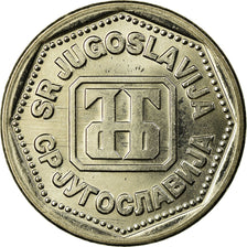 Münze, Jugoslawien, 10 Dinara, 1993, SS, Copper-Nickel-Zinc, KM:157