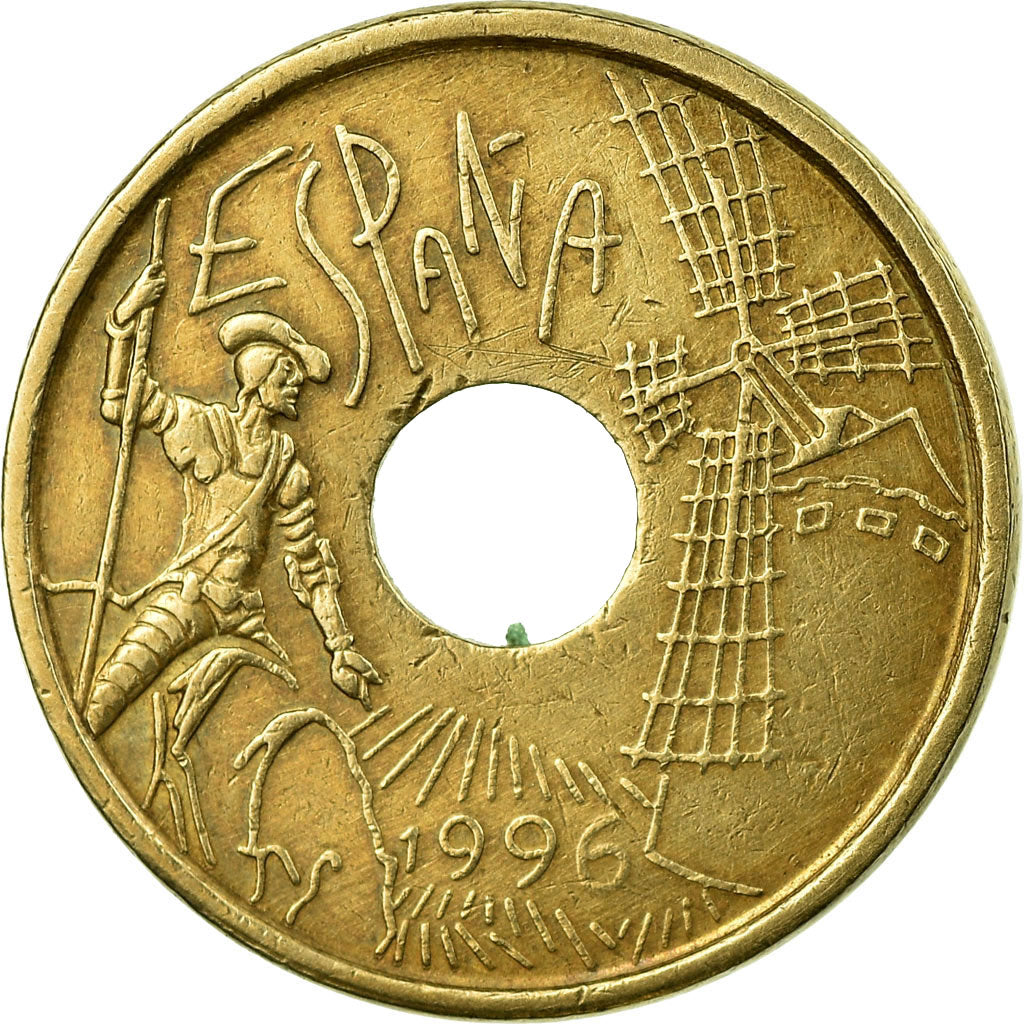 Coin, Spain, Juan Carlos I, Don Quixote, 25 Pesetas, 1996, Madrid, EF(40-45)