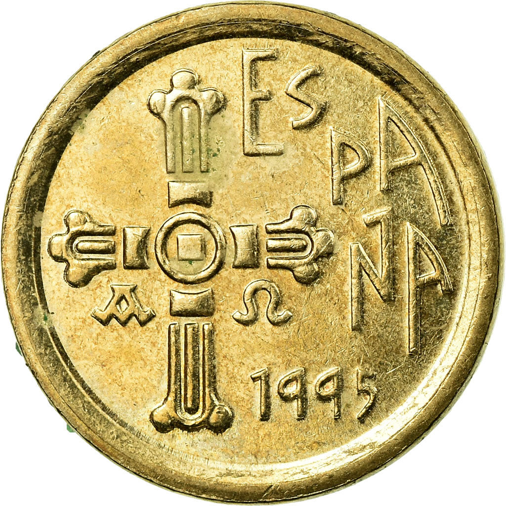 Moneta, Hiszpania, Juan Carlos I, Asturias, 5 Pesetas, 1995, Madrid, EF(40-45)