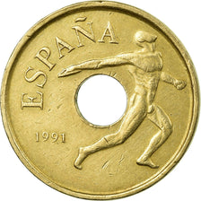Monnaie, Espagne, Juan Carlos I, 1992 Olympics, 25 Pesetas, 1991, Madrid, TTB