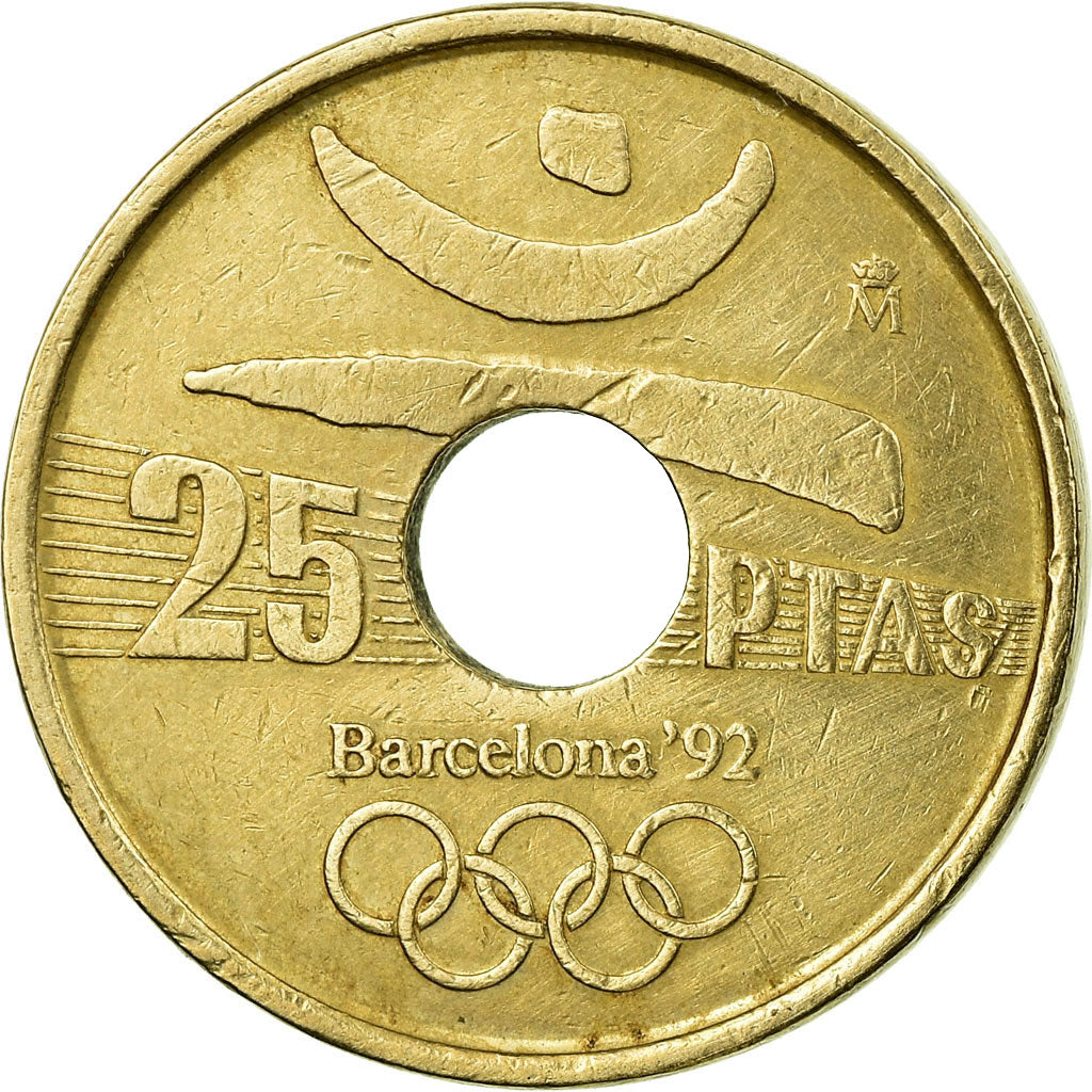 Monnaie, Espagne, Juan Carlos I, 1992 Olympics, 25 Pesetas, 1991, Madrid, TTB