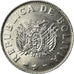 Coin, Bolivia, 50 Centavos, 1991, AU(55-58), Stainless Steel, KM:204