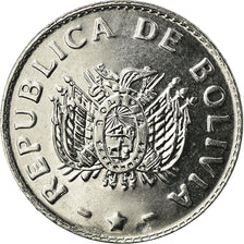 Monnaie, Bolivie, 20 Centavos, 1991, SUP, Stainless Steel, KM:203
