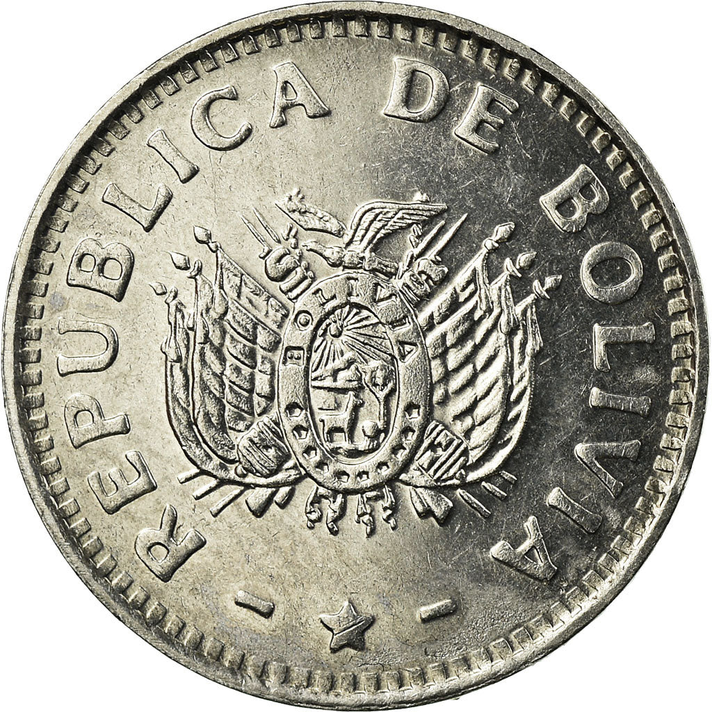 Coin, Bolivia, 10 Centavos, 1991, AU(55-58), Stainless Steel, KM:202